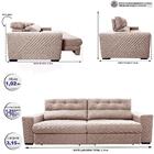 Sofá Retrátil E Reclinável 3,15m Molas Ensacadas Cama Inbox S