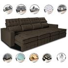 Sofá Retrátil E Reclinável 3,20m Molas Ensacadas E Costura Tr