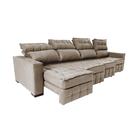 Sofá Retrátil E Reclinável 3,20m Molas Ensacadas E Costura Tr