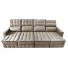 Sofá Retrátil E Reclinável 3,20m Molas Ensacadas E Costura Tr