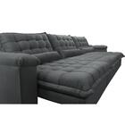 Sofá Retrátil E Reclinável 3,22m Com Molas Ensacadas Cama Inb