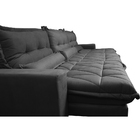 Sofá Retrátil E Reclinável 3,52m Com Molas Ensacadas Cama Inb