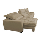 Sofá Retrátil E Reclinável 3,52m Com Molas Ensacadas Cama Inb