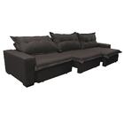 Sofá Retrátil E Reclinável 3,52m Com Molas Ensacadas Cama Inb