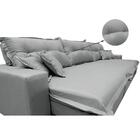 Sofá Retrátil E Reclinável 3,52m Com Molas Ensacadas Cama Inb