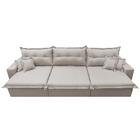 Sofá Retrátil E Reclinável 3,52m Com Molas Ensacadas Cama Inb