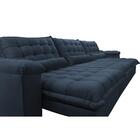 Sofá Retrátil E Reclinável 3,52m Com Molas Ensacadas Cama Inb