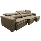 Sofá Retrátil E Reclinável 3,52m Molas Ensacadas Cama Inbox B