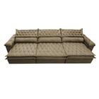 Sofá Retrátil E Reclinável 3,52m Molas Ensacadas Cama Inbox B