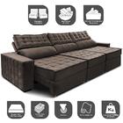 Sofá Retrátil E Reclinável 3,55m Cama Inbox Big Star Com Soft