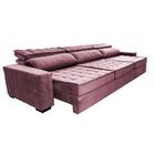 Sofá Retrátil E Reclinável 3,55m Cama Inbox Big Star Com Soft