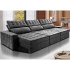 Sofá Retrátil E Reclinável 3,55m Cama Inbox Big Star Com Soft