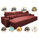 Sofá Retrátil E Reclinável 3,82m Austin Com Molas No Assento