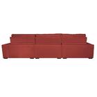 Sofá Retrátil E Reclinável 3,82m Austin Com Molas No Assento