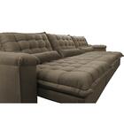 Sofá Retrátil E Reclinável 3,82m Com Molas Ensacadas Cama Inb