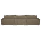 Sofá Retrátil E Reclinável 3,82m Com Molas Ensacadas Cama Inb