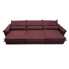 Sofá Retrátil E Reclinável 3,82m Molas Ensacadas Cama Inbox B