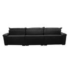 Sofá Retrátil E Reclinável 3,82m Molas Ensacadas Cama Inbox B