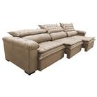 Sofá Retrátil E Reclinável 3,82m Molas Ensacadas Cama Inbox B