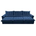 Sofá Retrátil E Reclinável 3,85m Cama Inbox Big Fresh Com Sof