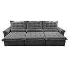 Sofá Retrátil E Reclinável 3,85m Cama Inbox Big Fresh Com Sof