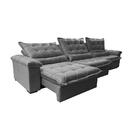 Sofá Retrátil E Reclinável 3,85m Cama Inbox Big Fresh Com Sof