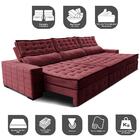 Sofá Retrátil E Reclinável 3,85m Cama Inbox Big Puffer Com So