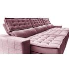 Sofá Retrátil E Reclinável 3,85m Cama Inbox Big Puffer Com So