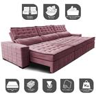 Sofá Retrátil E Reclinável 3,85m Cama Inbox Big Puffer Com So