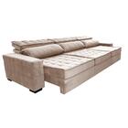 Sofá Retrátil E Reclinável 3,85m Cama Inbox Big Star Com Soft