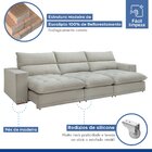 Sofá Retrátil E Reclinável 320cm Martinho Boucle Gelo