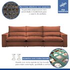 Sofá Retrátil E Reclinável 320cm Martinho Boucle Terracota