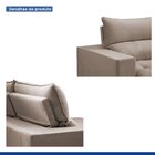 Sofá Retrátil E Reclinável 320cm Martinho Veludo Bege Escuro