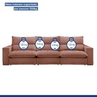 Sofá Retrátil E Reclinável 320cm Martinho Veludo Rose