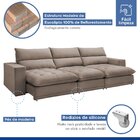 Sofá Retrátil E Reclinável 320cm Martinho Veludo Yescasa Bege