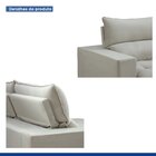 Sofá Retrátil E Reclinável 350cm Martinho Boucle Gelo