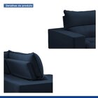 Sofá Retrátil E Reclinável 350cm Martinho Veludo Azul