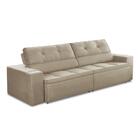 Sofá Retrátil E Reclinável 3 Lugares 1,90m Com Molas Stella S