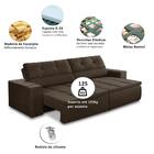 Sofá Retrátil E Reclinável 3 Lugares 1,90m Com Molas Stella S