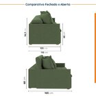 Sofá Retrátil E Reclinável 3 Lugares 150cm Dália Cabecasa Mad
