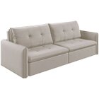 Sofá Retrátil E Reclinável 3 Lugares 160cm Braga Cru