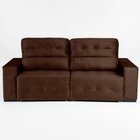 Sofá Retrátil E Reclinável 3 Lugares 180 Cm Atlas Chocolate