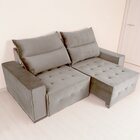 Sofá Retrátil E Reclinável 3 Lugares 180 Cm Itália Cappuccino