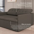 Sofá Retrátil E Reclinável 3 Lugares 180cm Dália Cabecasa Mad