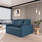 Sofá Retrátil E Reclinável 3 Lugares 180cm Dália Cabecasa Mad