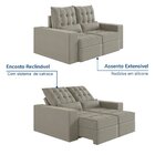 Sofá Retrátil E Reclinável 3 Lugares 180cm Embaúba Extra Cabe