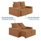 Sofá Retrátil E Reclinável 3 Lugares 180cm Embaúba Extra Cabe