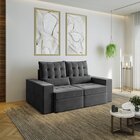 Sofá Retrátil E Reclinável 3 Lugares 190cm Embaúba Extra Cabe