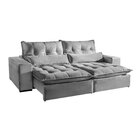 Sofá Retrátil E Reclinável 3 Lugares 2,00m Londres  Cinza