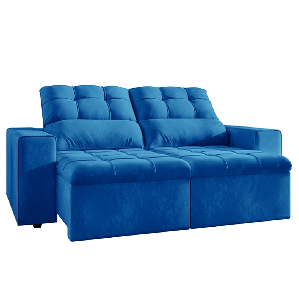 Sofá Retrátil E Reclinável 3 Lugares 2,0m Veludo Malibu Selme